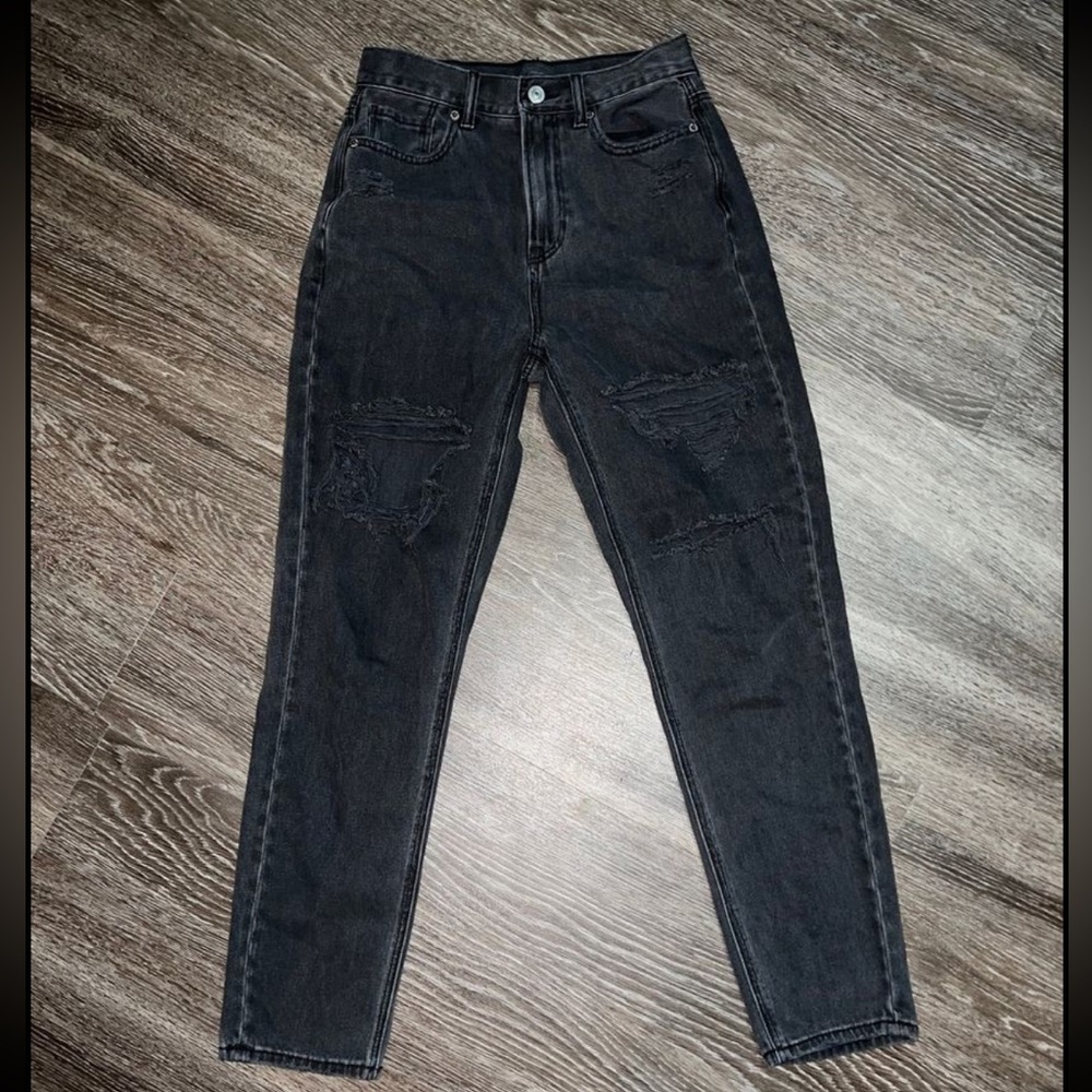 American Eagle Black Jeans Size 0 - Picture 2 of 5